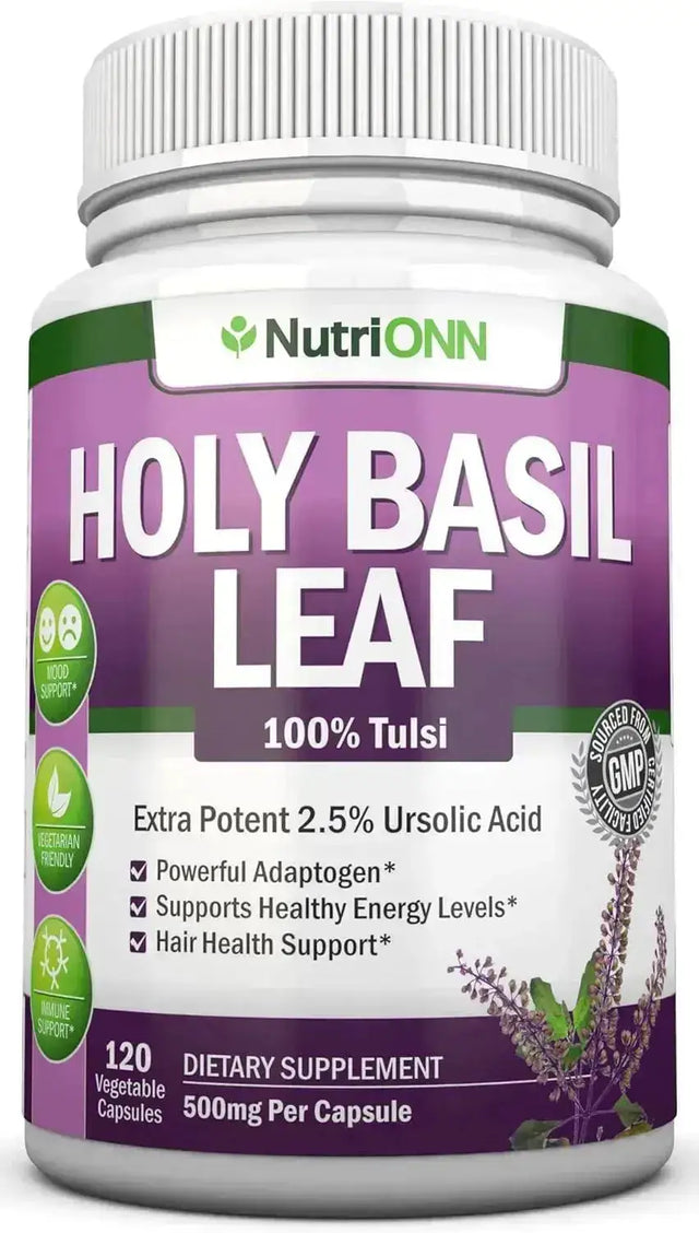 NUTRIONN - NutriONN Holy Basil Leaf 500Mg. 120 Capsulas - The Red Vitamin MX - Suplementos Alimenticios - {{ shop.shopifyCountryName }}