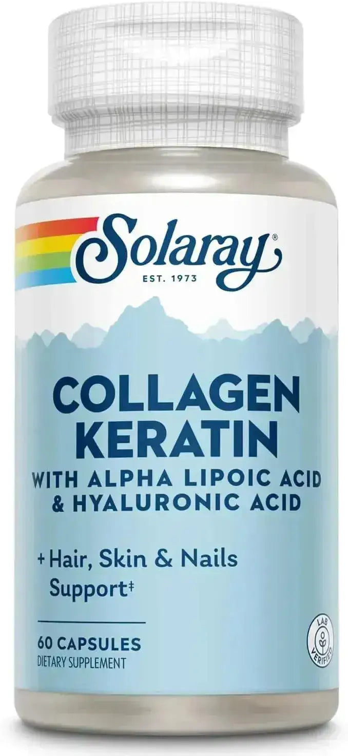 SOLARAY - Solaray Collagen Keratin with Alpha Lipoic Acid and Hyaluronic Acid 60 Capsulas - The Red Vitamin MX - Suplementos Alimenticios - {{ shop.shopifyCountryName }}