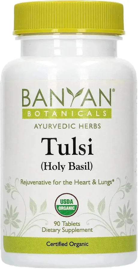 BANYAN - Banyan Botanicals Organic Tulsi Holy Basil 90 Tabletas - The Red Vitamin MX - Suplementos Alimenticios - {{ shop.shopifyCountryName }}
