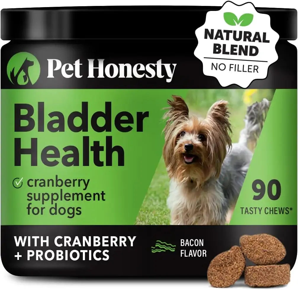 PET HONESTY - Pet Honesty Bladder Health Cranberry Supplement for Dogs Bacon 90 Masticables - The Red Vitamin MX - Salud De Tracto Urinario Para Perros - {{ shop.shopifyCountryName }}