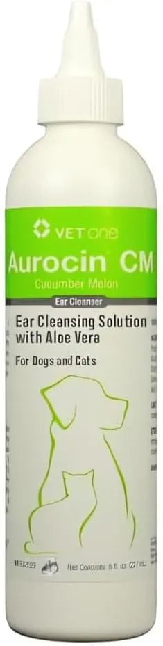 VET ONE - Vet One Aurocin cm Ear Cleanser Cucumber Melon 8 Fl.Oz. - The Red Vitamin MX - Cuidado Del Oído De Perros - {{ shop.shopifyCountryName }}