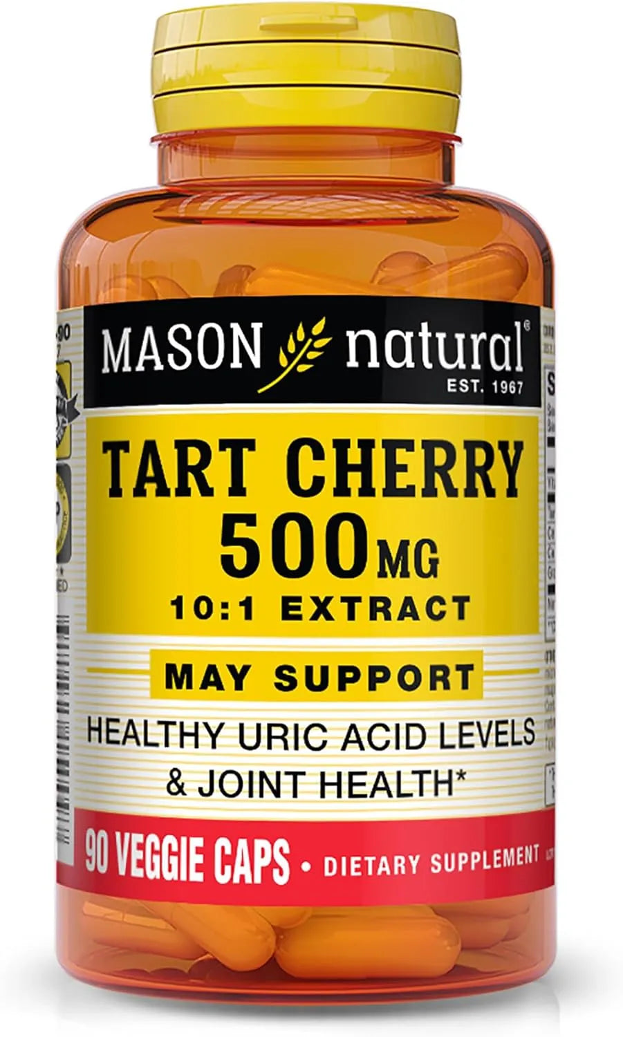 MASON NATURAL - MASON NATURAL Tart Cherry 500Mg. 90 Capsulas - The Red Vitamin MX - Suplementos Alimenticios - {{ shop.shopifyCountryName }}