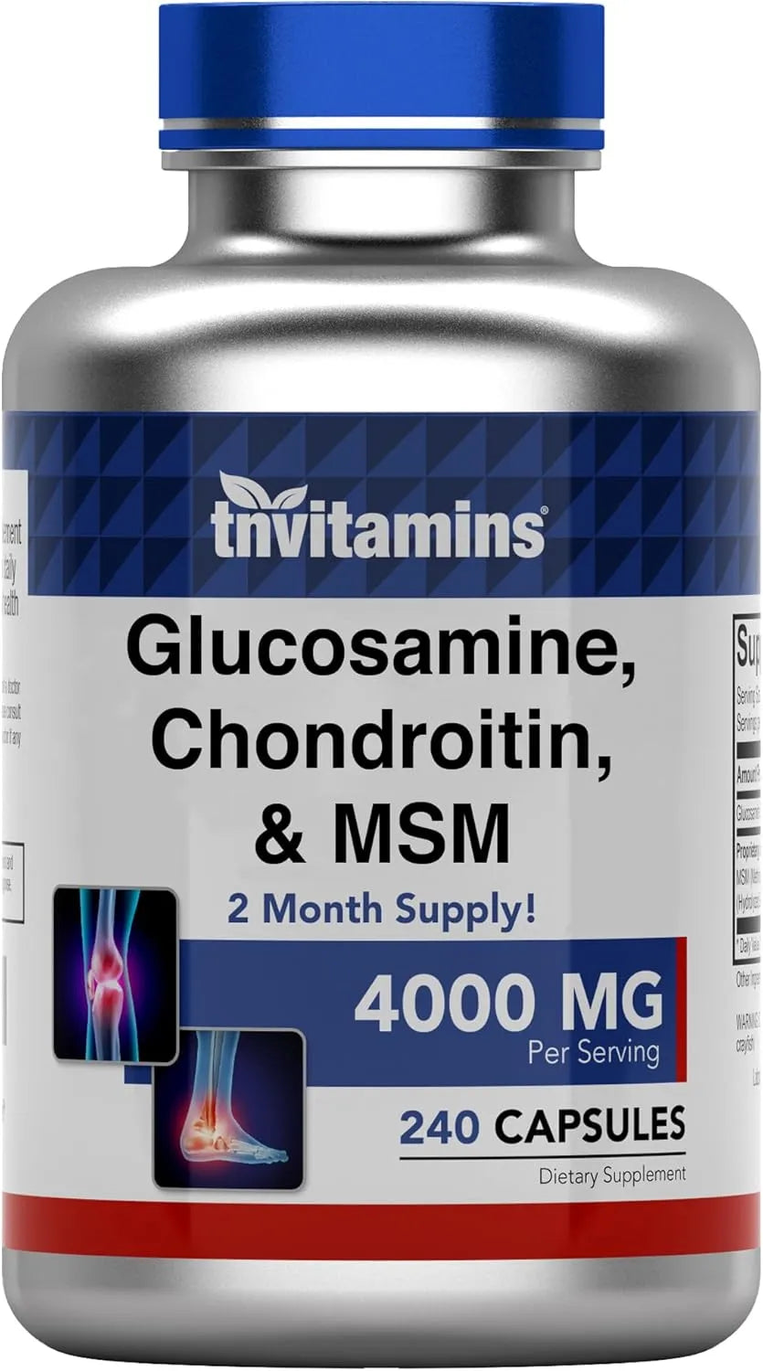 TNTVITAMINS - tnvitamins Glucosamine Chondroitin & MSM 240 Capsulas - The Red Vitamin MX - Suplementos Alimenticios - {{ shop.shopifyCountryName }}
