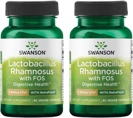 SWANSON - Swanson Lactobacillus Rhamnosus with FOS 60 Capsulas 2 Pack - The Red Vitamin MX - Suplementos Alimenticios - {{ shop.shopifyCountryName }}