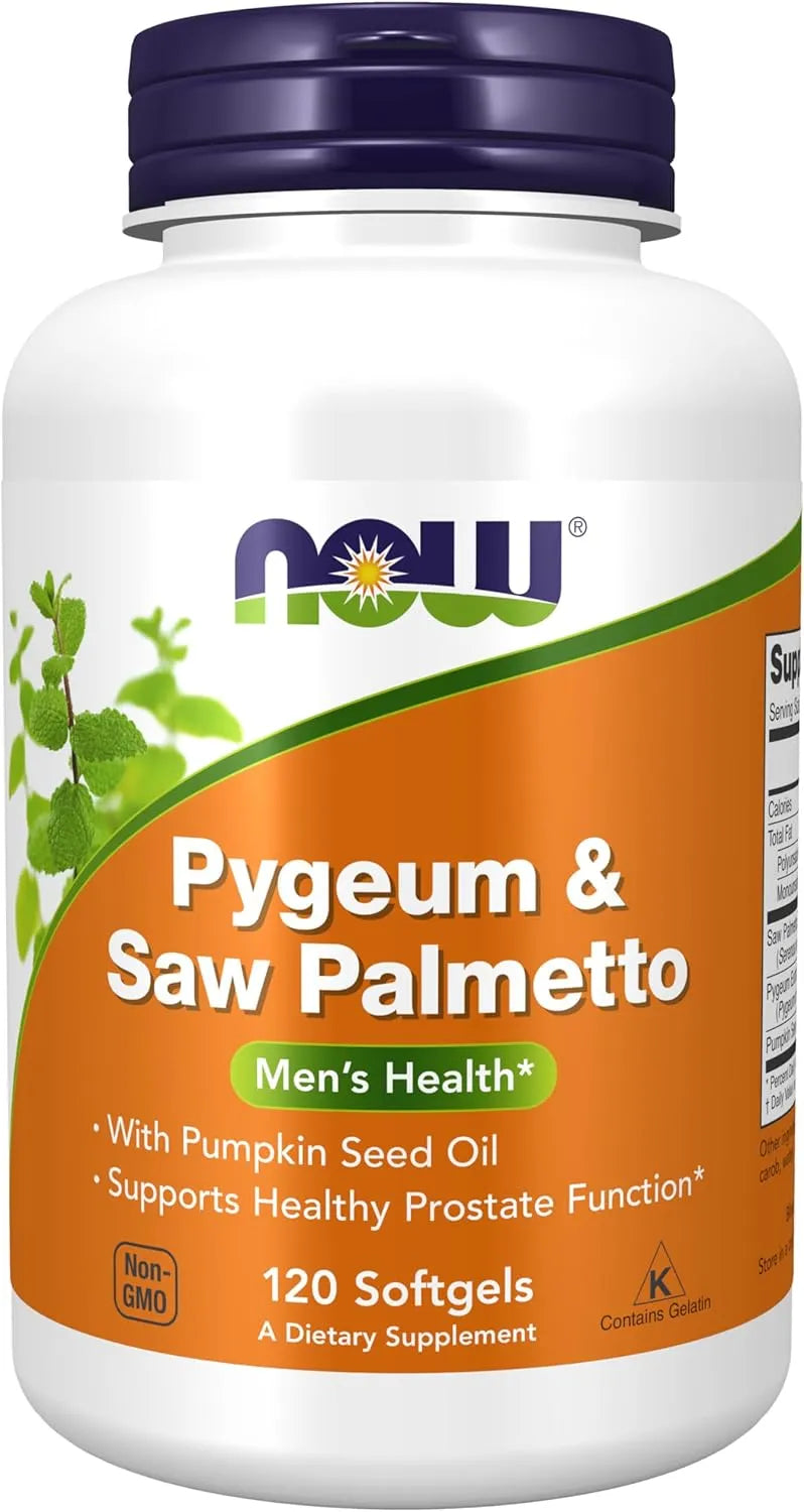 NOW SUPPLEMENTS - NOW Foods Supplements Pygeum & Saw Palmetto 120 Capsulas Blandas - The Red Vitamin MX - Suplementos Alimenticios - {{ shop.shopifyCountryName }}