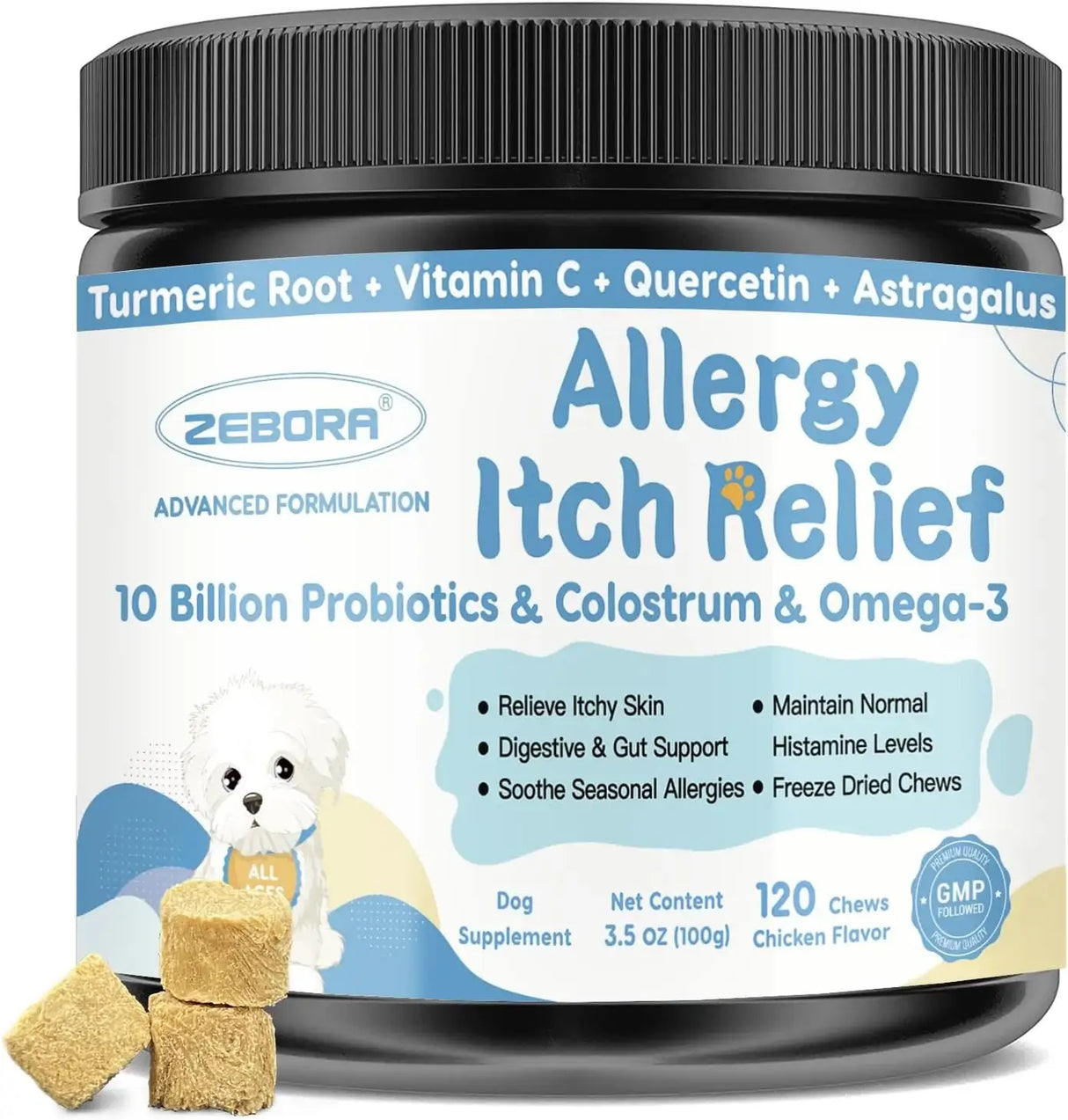 ZEBORA - Zebora Dog Allergy Relief Chews 120 Masticables - The Red Vitamin MX - Remedios Para La Picazón De Perros - {{ shop.shopifyCountryName }}