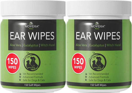 NOVEHA - NOVEHA Pet Ear Wipes 150 Toallitas 2 Pack - The Red Vitamin MX - Cuidado Del Oído De Perros - {{ shop.shopifyCountryName }}