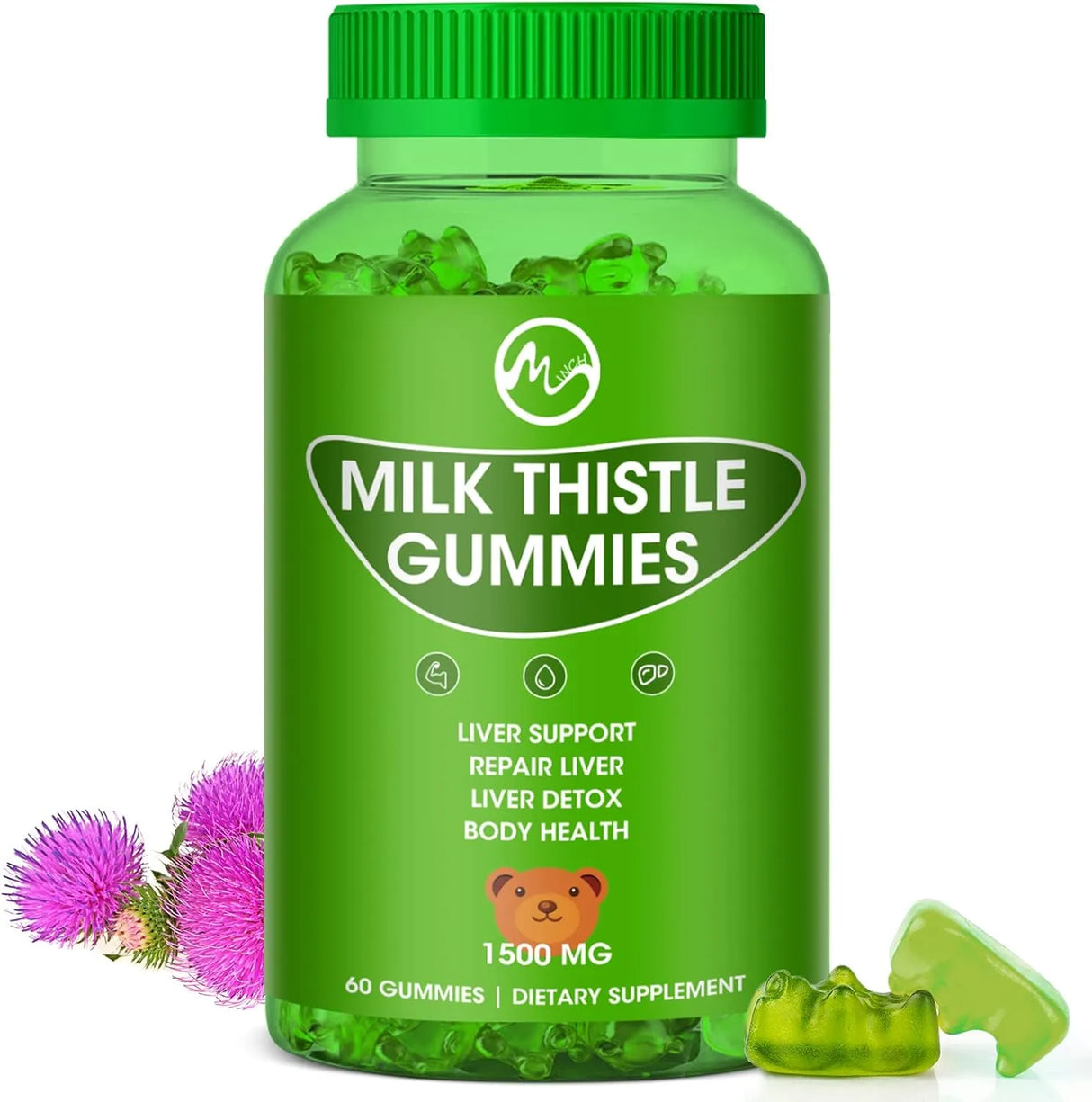 M INCH - M inch Milk Thistle Gummies 60 Gomitas - The Red Vitamin MX - Suplementos Alimenticios - {{ shop.shopifyCountryName }}