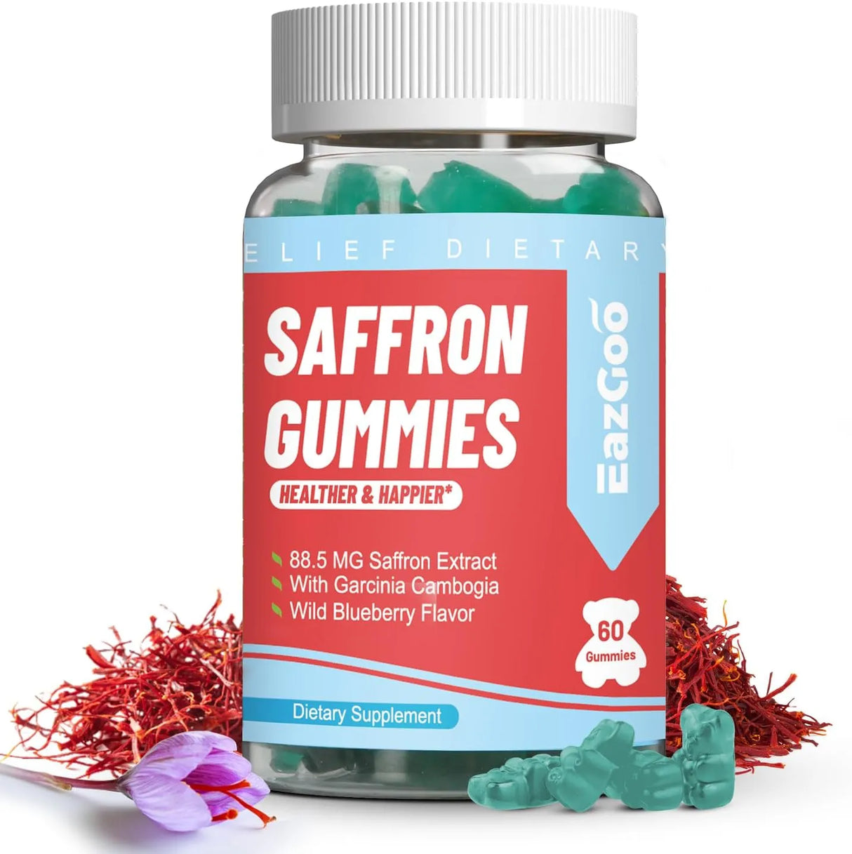 EAZGOO - EAZGOO Saffron Gummies 60 Gomitas - The Red Vitamin MX - Suplementos Alimenticios - {{ shop.shopifyCountryName }}