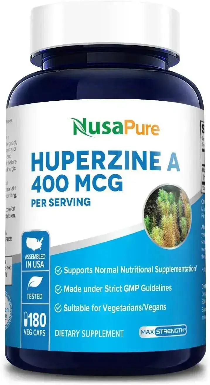 NUSAPURE - NusaPure Huperzine A 400mcg 180 Capsulas - The Red Vitamin MX - Suplementos Alimenticios - {{ shop.shopifyCountryName }}