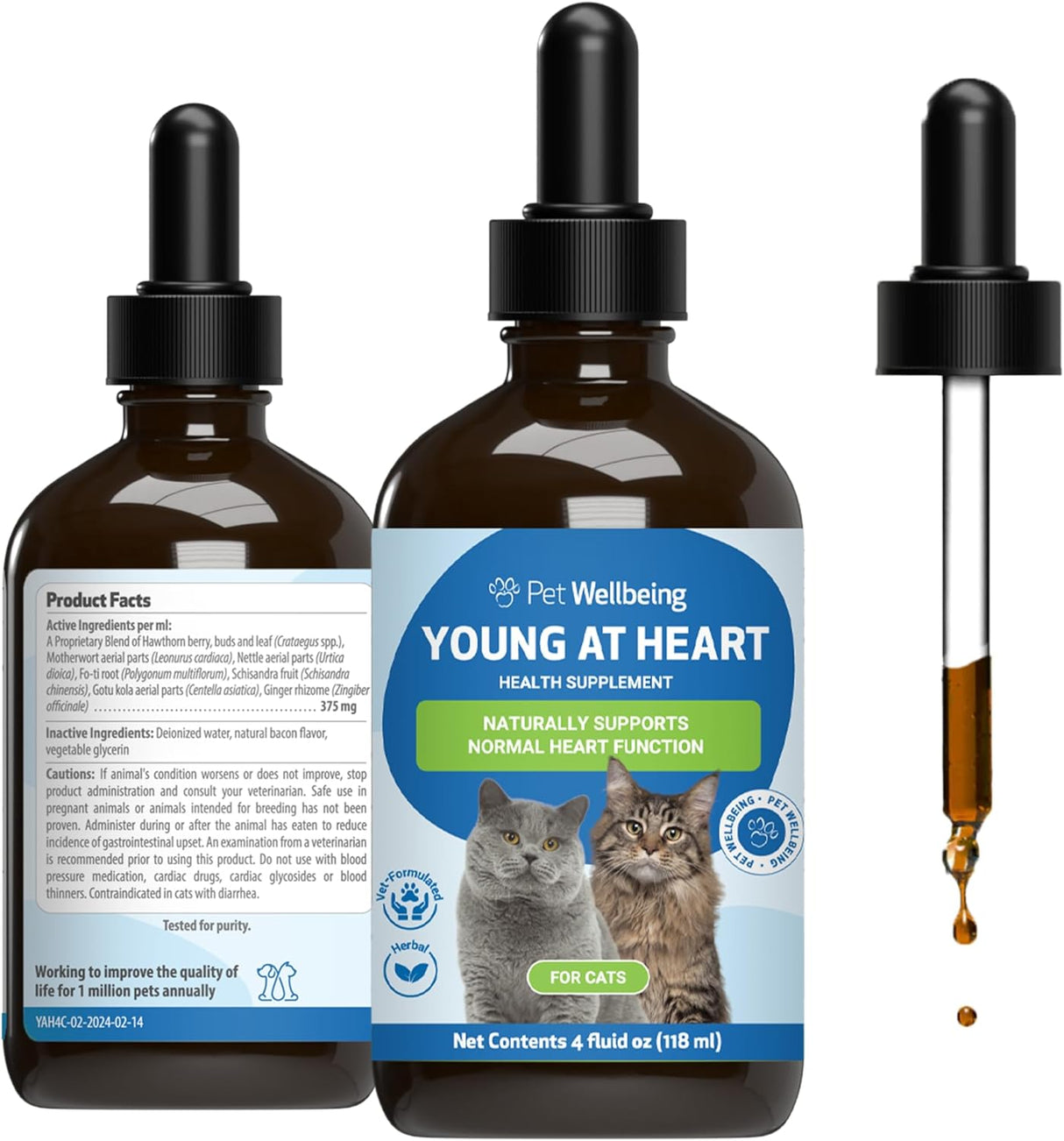 Pet Wellbeing Young at Heart for Cats 4 Fl.Oz.