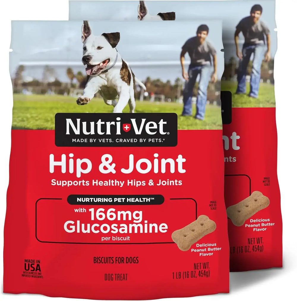 NUTRI-VET - Nutri-Vet Hip & Joint Biscuits for Dogs 454Gr. 2 Pack - The Red Vitamin MX - Cuidado De Cadera Y Articulaciones Para Perros - {{ shop.shopifyCountryName }}