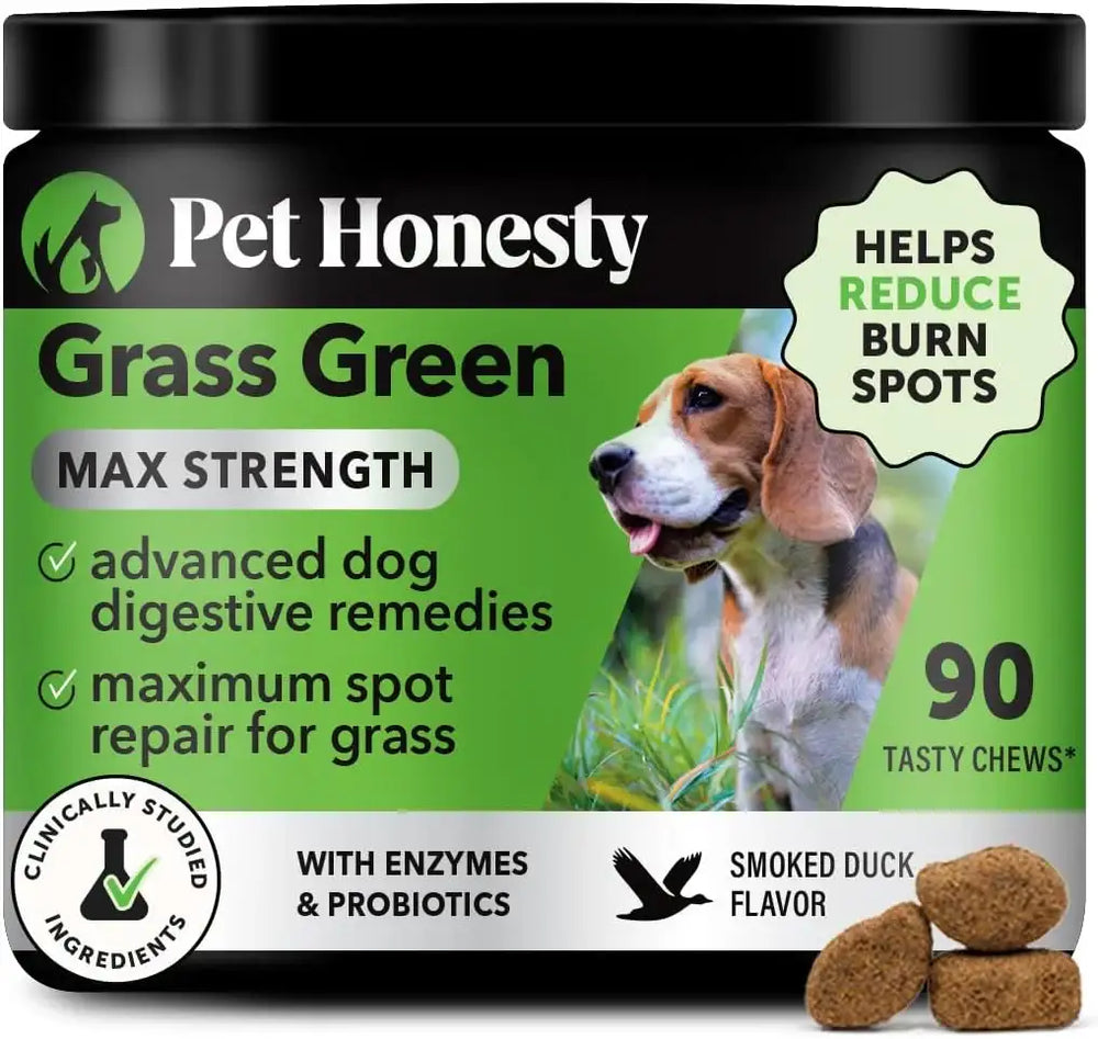 PET HONESTY - Pet Honesty Grass Green Max Strength Burn Spot Chews for Dogs DUCK 90 Masticables - The Red Vitamin MX - Salud De Tracto Urinario Para Perros - {{ shop.shopifyCountryName }}