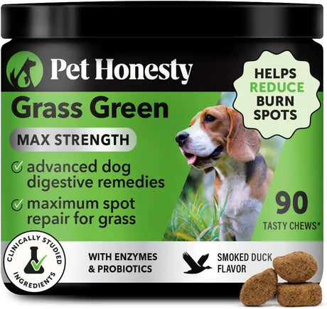 PET HONESTY - Pet Honesty Grass Green Max Strength Burn Spot Chews for Dogs DUCK 90 Masticables - The Red Vitamin MX - Salud De Tracto Urinario Para Perros - {{ shop.shopifyCountryName }}