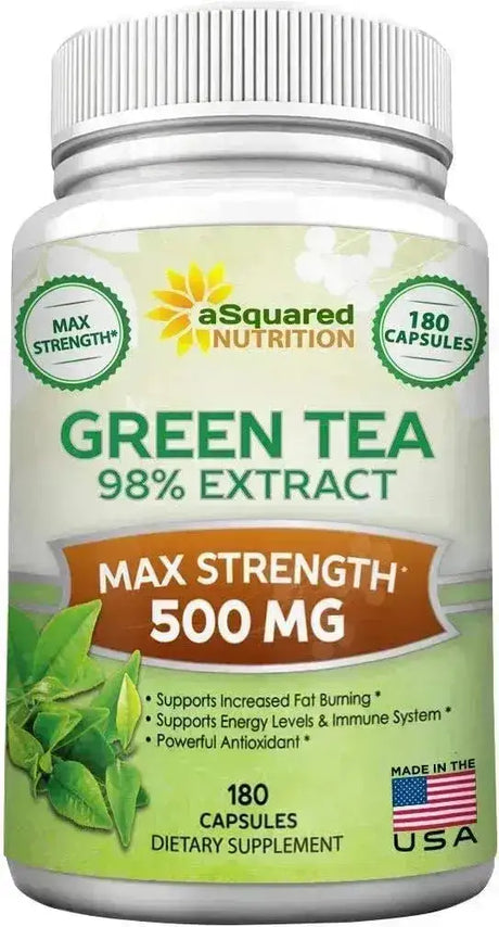 ASQUARED NUTRITION - aSquared Nutrition Green Tea Extract with EGCG 500Mg. 180 Capsulas - The Red Vitamin MX - Suplementos Alimenticios - {{ shop.shopifyCountryName }}