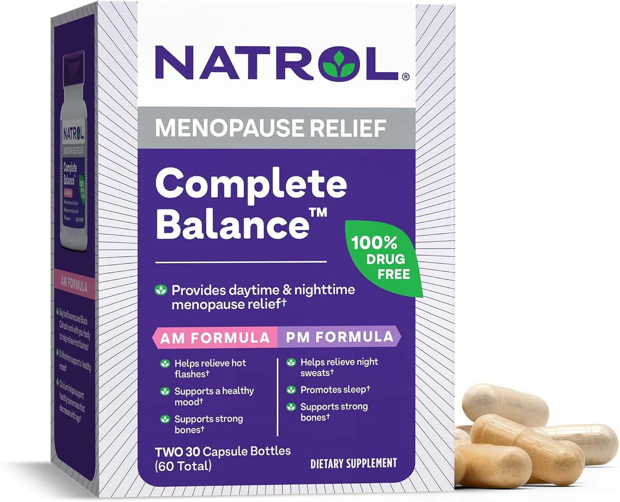 NATROL - Natrol Complete Balance Menopause Relief 60 Capsulas - The Red Vitamin MX - Suplementos Alimenticios - {{ shop.shopifyCountryName }}