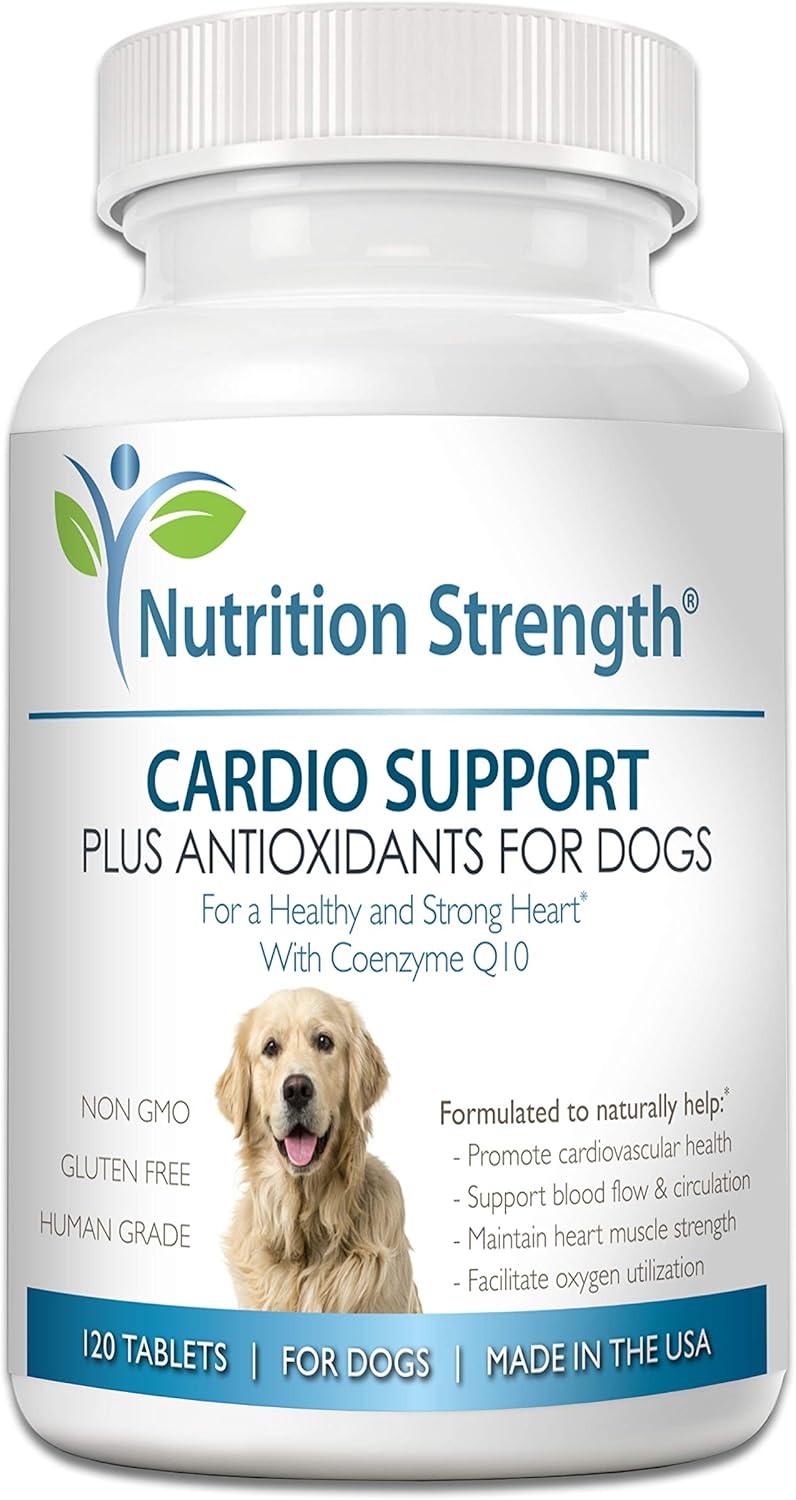 Nutrition Strength Cardio Support for Dogs Plus Antioxidants 120 Tabletas Masticables