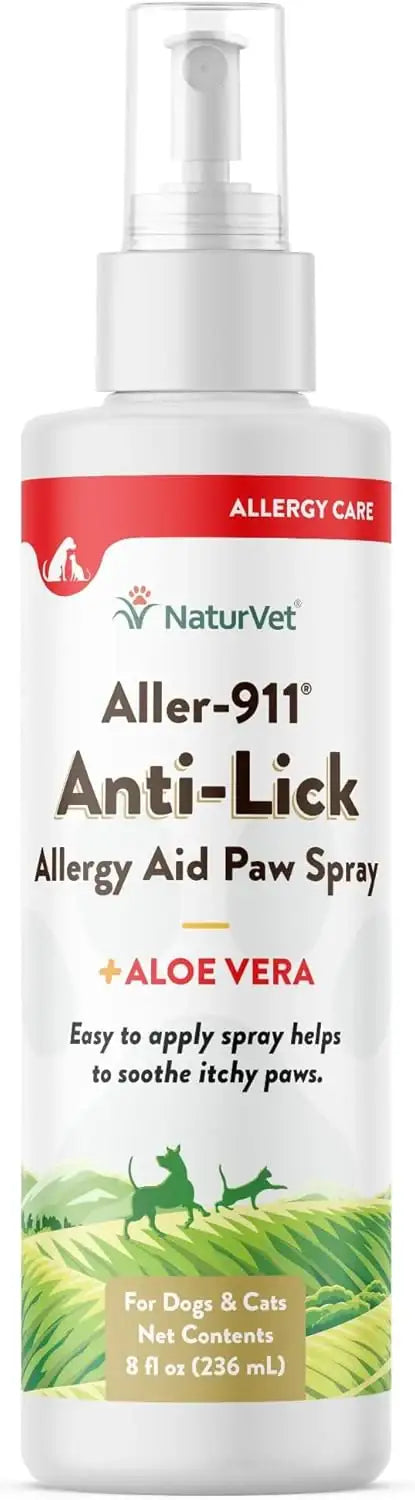 NATURVET - NaturVet Aller-911 Anti-Lick Paw Spray for Dogs & Cats 8 Fl.Oz. - The Red Vitamin MX - Remedios Para La Picazón De Perros - {{ shop.shopifyCountryName }}