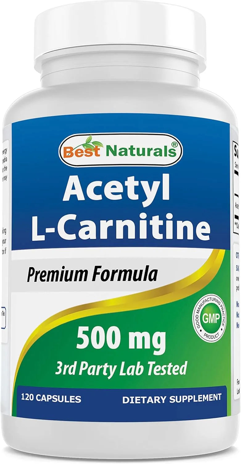 BEST NATURALS - Best Naturals L-Carnitine 500Mg. 120 Capsulas - The Red Vitamin MX - Suplementos Alimenticios - {{ shop.shopifyCountryName }}