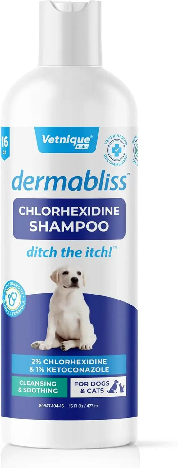 VETNIQUE - Vetnique Dermabliss Chlorhexidine for Dogs Skin Health Shampoo 16 Fl.Oz. - The Red Vitamin MX - Remedios Para La Picazón De Perros - {{ shop.shopifyCountryName }}