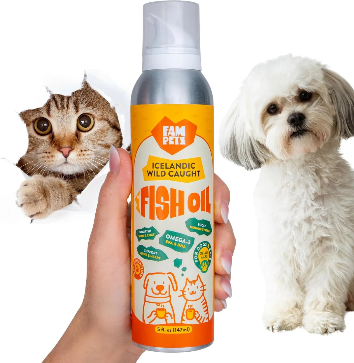 FAM PETS - FAM Pets Omega 3 Fish Oil for Dogs and Cats 5 Fl.Oz. - The Red Vitamin MX - Aceite De Pescado Para Perros - {{ shop.shopifyCountryName }}