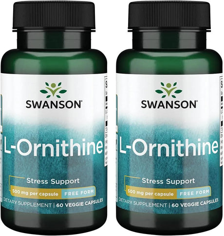 SWANSON - Swanson L-Ornithine 500Mg. 60 Capsulas 2 Pack - The Red Vitamin MX - Suplementos Alimenticios - {{ shop.shopifyCountryName }}