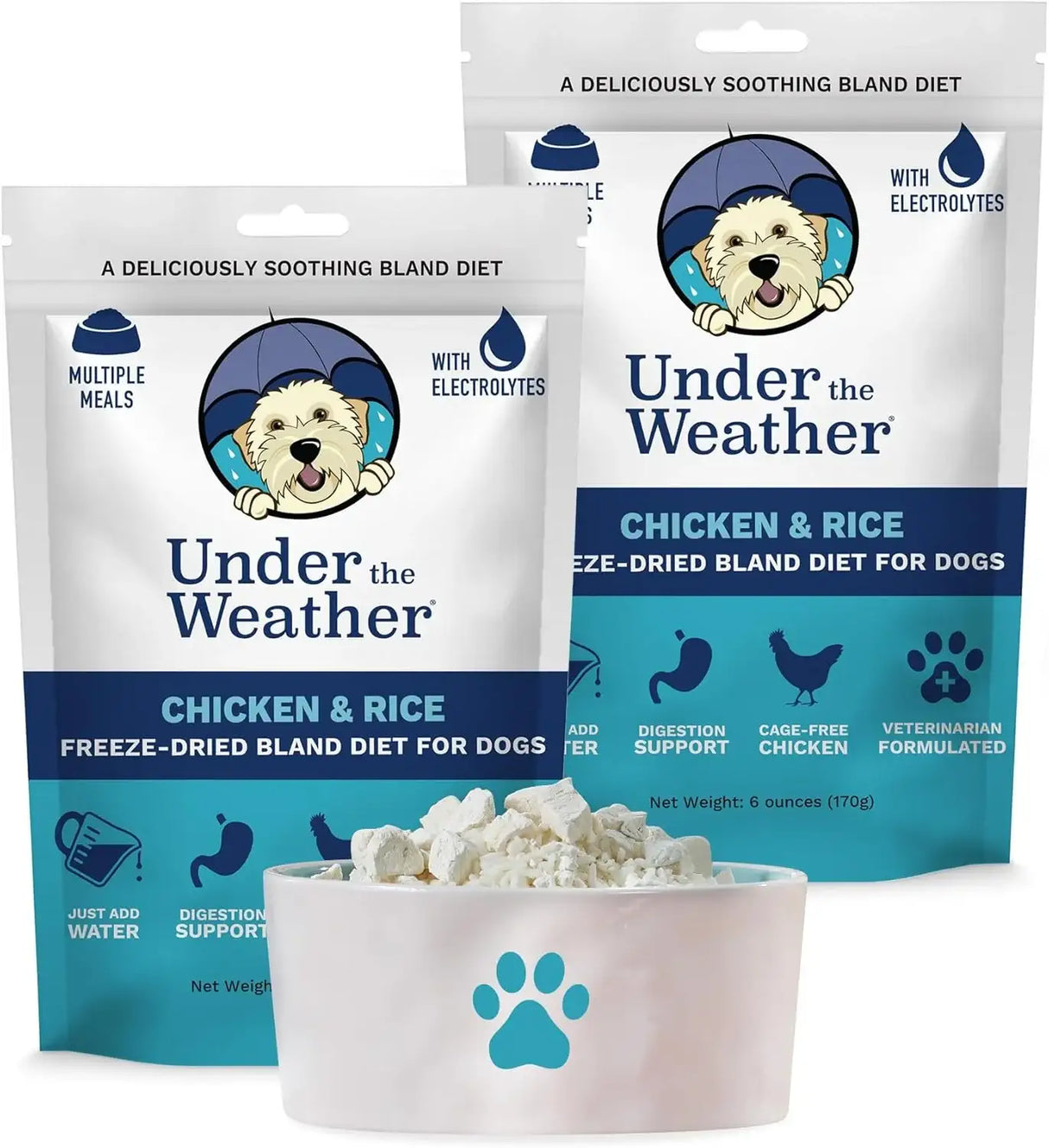 UNDER THE WEATHER - Under the Weather Bland Diet for Dogs Chicken Rice 6 Oz. 2 Pack - The Red Vitamin MX - Medicamentos Sin Receta Para Perros - {{ shop.shopifyCountryName }}