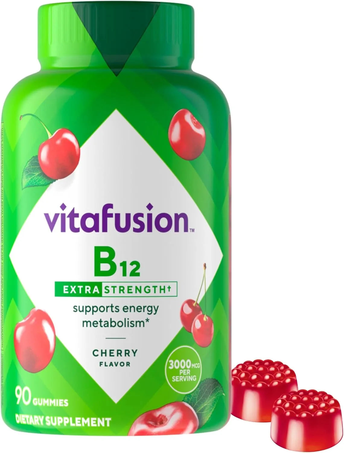 VITAFUSION - Vitafusion Extra Strength Vitamin B12 Gummy 90 Gomitas - The Red Vitamin MX - Suplementos Alimenticios - {{ shop.shopifyCountryName }}