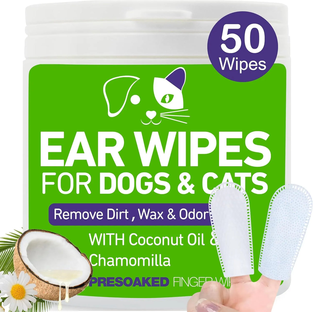 YIBESI - Yibesi Pet Ear Wipes for Dogs and Cats 50 Toallitas - The Red Vitamin MX - Cuidado Del Oído De Perros - {{ shop.shopifyCountryName }}
