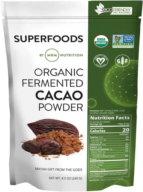 MRM - MRM Nutrition Organic Fermented Cacao Powder 240Gr. - The Red Vitamin MX - Suplementos Alimenticios - {{ shop.shopifyCountryName }}