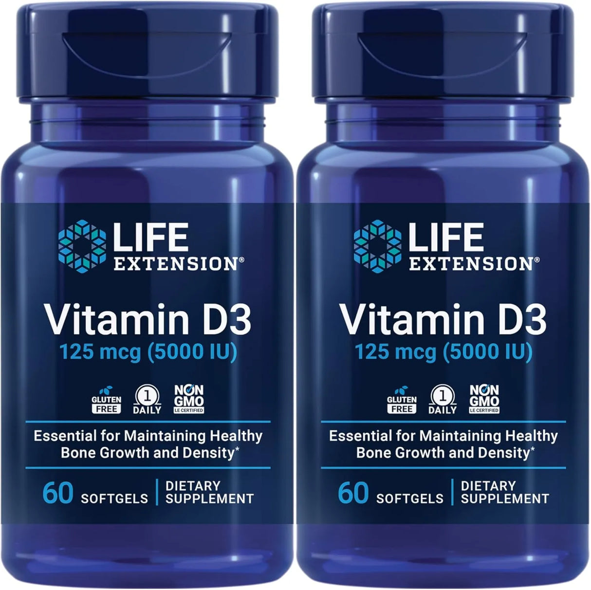 LIFE EXTENSION - Life Extension Vitamin D3 125mcg 60 Capsulas Blandas 2 Pack - The Red Vitamin MX - Suplementos Alimenticios - {{ shop.shopifyCountryName }}