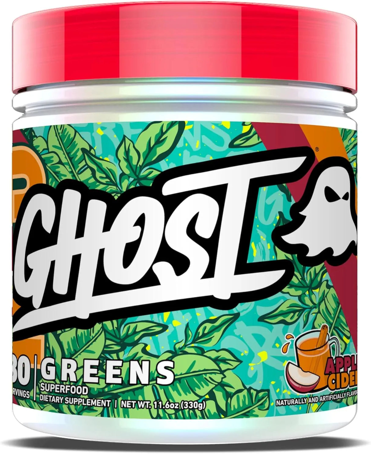 GHOST - GHOST Greens Powder 30 Servicios Apple Cider 330Gr. - The Red Vitamin MX - Suplementos Alimenticios - {{ shop.shopifyCountryName }}