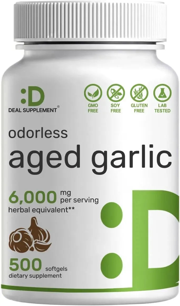 DEAL SUPPLEMENT - Deal Supplement Odorless Aged Garlic 6000Mg. 500 Capsulas - The Red Vitamin MX - Suplementos Alimenticios - {{ shop.shopifyCountryName }}
