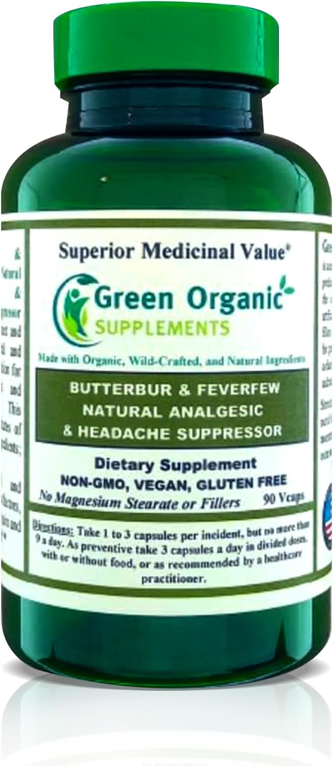 Green Organic Supplements Butterbur 90 Capsulas