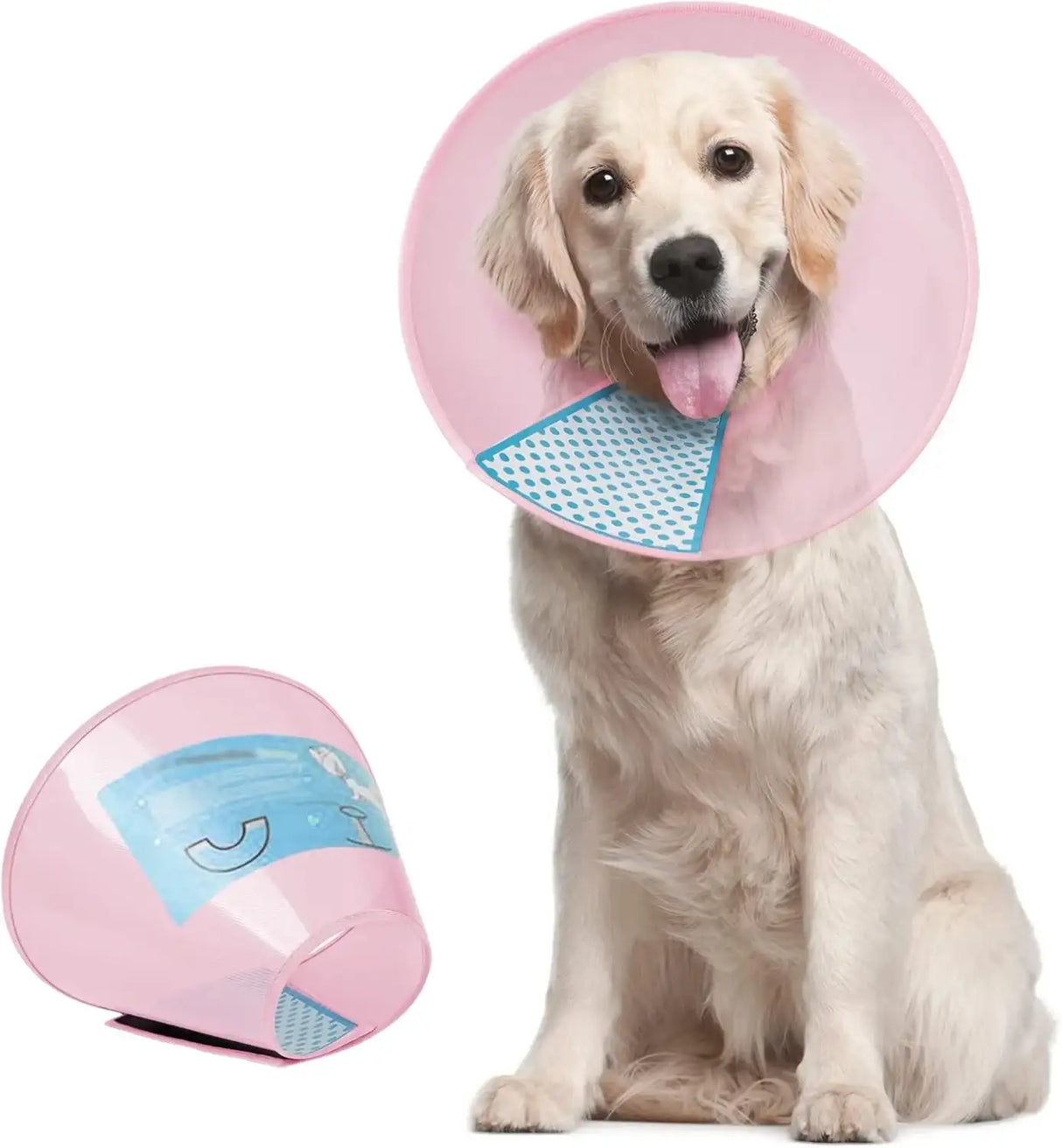 SUPET - Supet Dog Cone Collar Adjustable After Surgery Pink MEDIUM 11.5-14.5" - The Red Vitamin MX - Collares y Conos De Recuperación Para Perros - {{ shop.shopifyCountryName }}