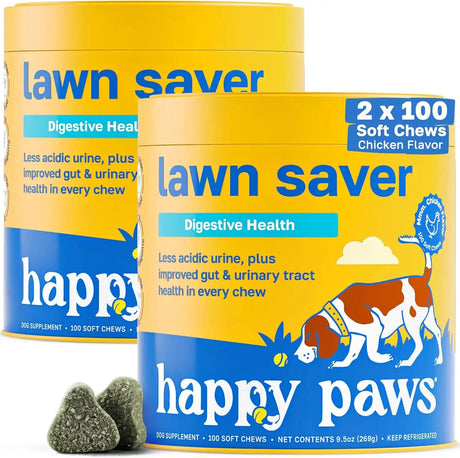 HAPPY PAWS - Happy Paws Lawn Saver Dog Chews 100 Masticables 2 Pack - The Red Vitamin MX - Salud De Tracto Urinario Para Perros - {{ shop.shopifyCountryName }}