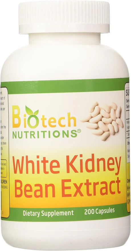 BIOTECH NUTRITIONS - Biotech Nutritions White Kidney Bean Extract 200 Capsulas - The Red Vitamin MX - Suplementos Alimenticios - {{ shop.shopifyCountryName }}