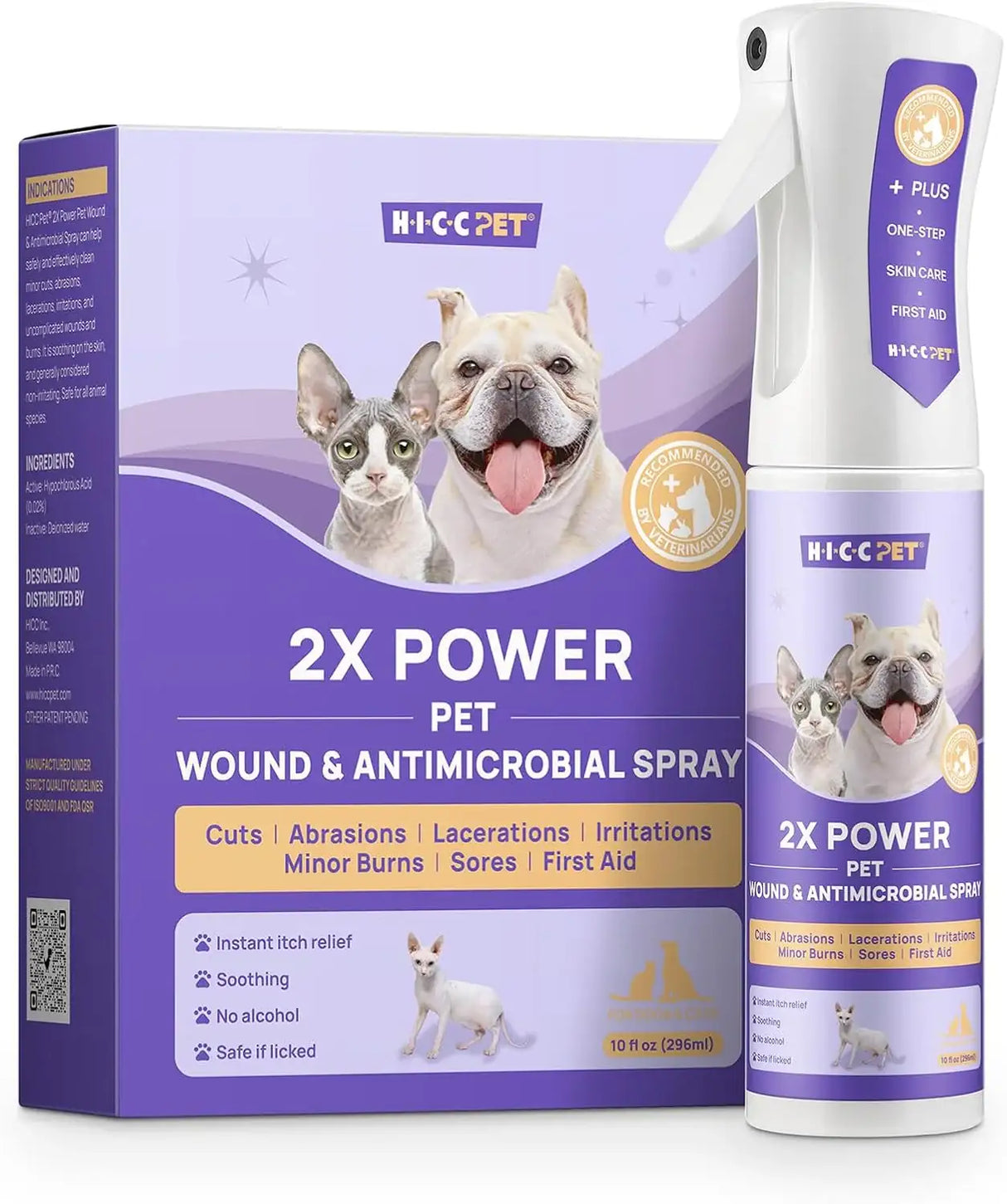 HICC PET - HICC PET Itch Relief Spray & Hot Spot Treatment for Dogs 10 Fl.Oz. - The Red Vitamin MX - Remedios Para La Picazón De Perros - {{ shop.shopifyCountryName }}