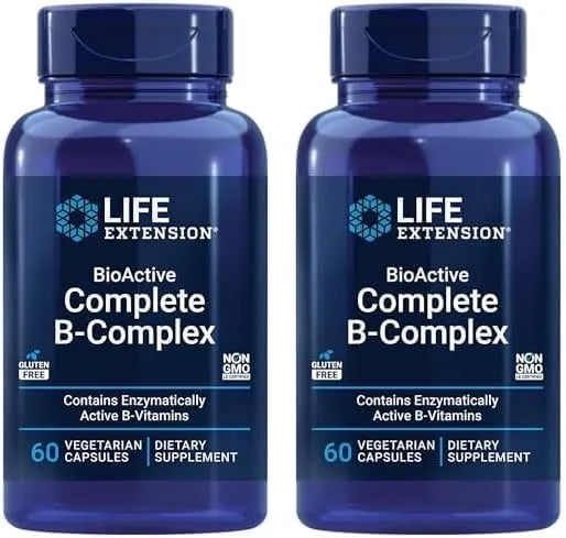 LIFE EXTENSION - Life Extension Bioactive Complete B-Complex 60 Capsulas 2 Pack - The Red Vitamin MX - Suplementos Alimenticios - {{ shop.shopifyCountryName }}