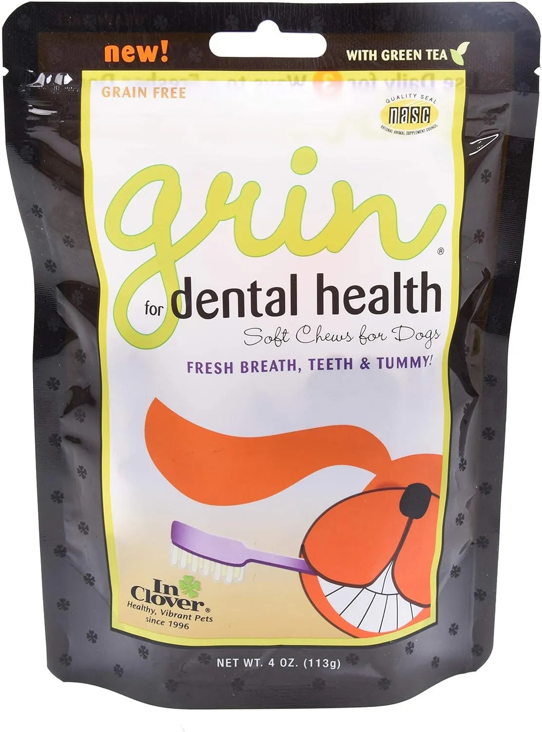 IN CLOVER - In Clover Grin Natural Dental Treat Chew for Dogs 113Gr. - The Red Vitamin MX - Cuidado Dental Para Perros - {{ shop.shopifyCountryName }}