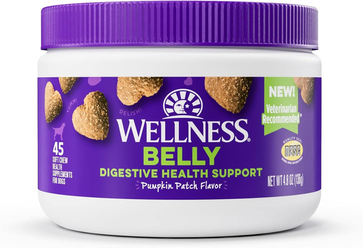 Wellness Belly Pumpkin Patch Flavored Soft Chew Digestive Health 45 Masticables