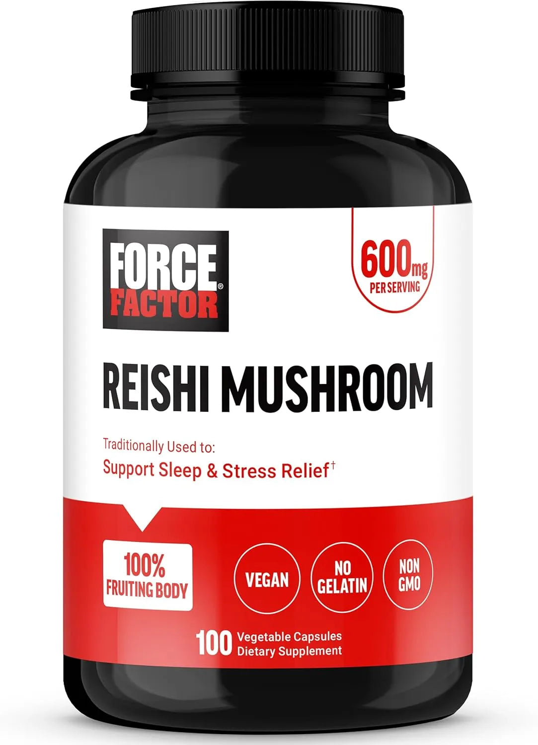 FORCE FACTOR - Force Factor Reishi Mushroom 600Mg. 100 Capsulas - The Red Vitamin MX - Suplementos Alimenticios - {{ shop.shopifyCountryName }}