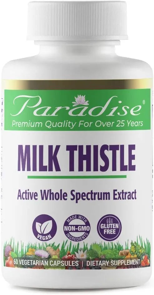 PARADISE HERBS - Paradise Herbs Milk Thistle 60 Capsulas - The Red Vitamin MX - Suplementos Alimenticios - {{ shop.shopifyCountryName }}