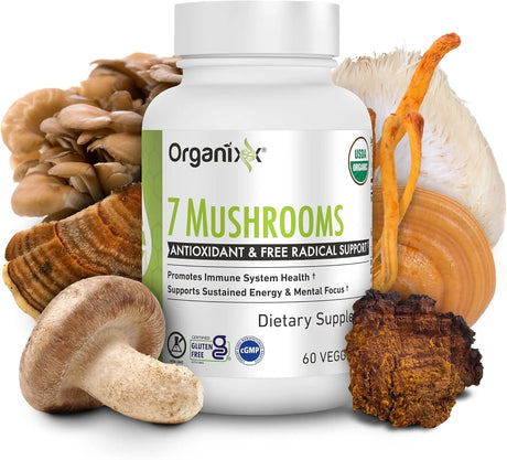 ORGANIXX - Organixx 7 Fermented Mushrooms 60 Capsulas - The Red Vitamin MX - Suplementos Alimenticios - {{ shop.shopifyCountryName }}
