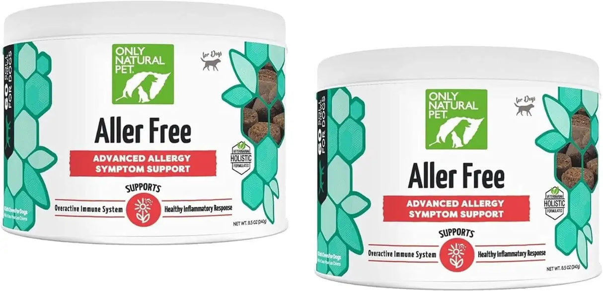 ONLY NATURAL PET - ONLY NATURAL PET AllerFree Advanced Allergy Support for Dogs 60 Masticables 2 Pack - The Red Vitamin MX - Remedios Para La Picazón De Perros - {{ shop.shopifyCountryName }}