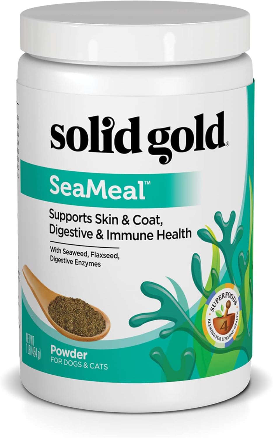 SOLID GOLD - Solid Gold SeaMeal Multivitamin Powder 454Gr. - The Red Vitamin MX - Multivitamínicos Para Perros - {{ shop.shopifyCountryName }}