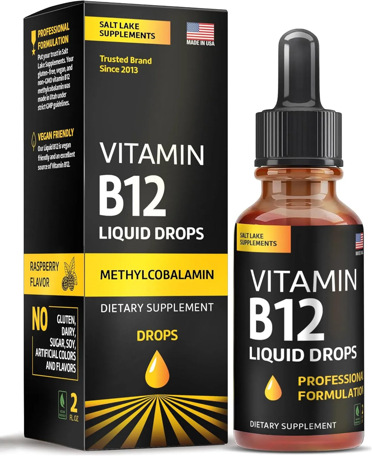 SALT LAKE SUPPLEMENTS - Salt Lake Supplements Vitamin B12 Liquid Drops 2 Fl.Oz. - The Red Vitamin MX - Suplementos Alimenticios - {{ shop.shopifyCountryName }}