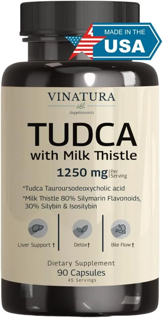 VINATURA - VINATURA TUDCA with Milk Thistle 1250Mg. 90 Capsulas - The Red Vitamin MX - Suplementos Alimenticios - {{ shop.shopifyCountryName }}