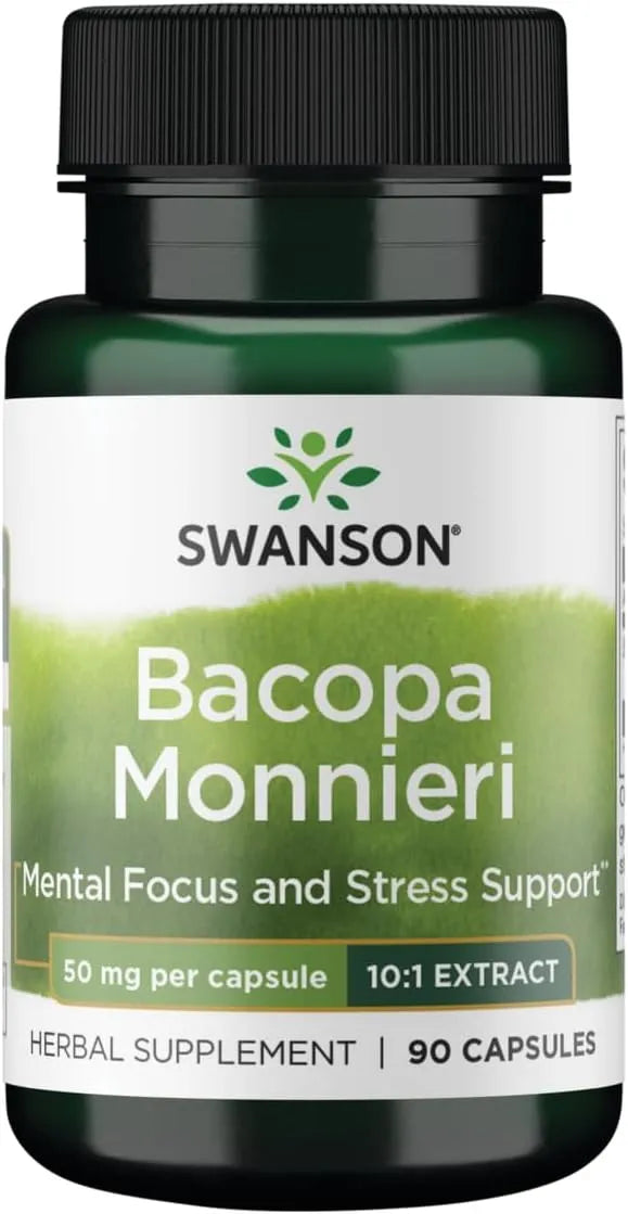 SWANSON - Swanson Bacopa Monniera 10:1 Extract 50Mg. 90 Capsulas - The Red Vitamin MX - Suplementos Alimenticios - {{ shop.shopifyCountryName }}