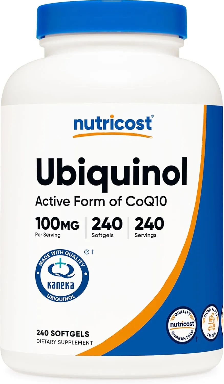 NUTRICOST - Nutricost Ubiquinol 100Mg. 240 Capsulas Blandas - The Red Vitamin MX - Suplementos Alimenticios - {{ shop.shopifyCountryName }}